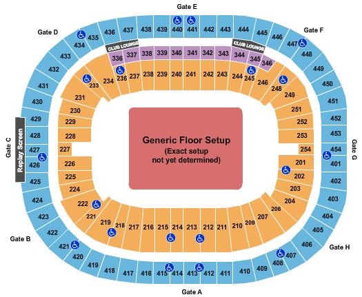 BC Place Stadium Guns N' Roses Seating Chart